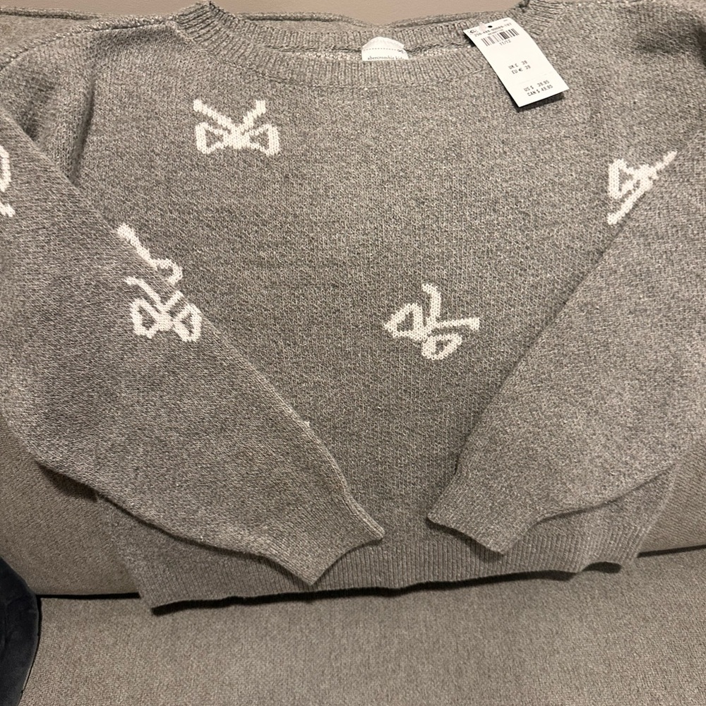 Abercrombie Kids Bow Sweater- Brand new w/tags Size 11-12